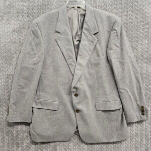 Lord & Taylor Fifth Avenue Collection Men's 100% Cashmere Gray Blazer 44 Regular